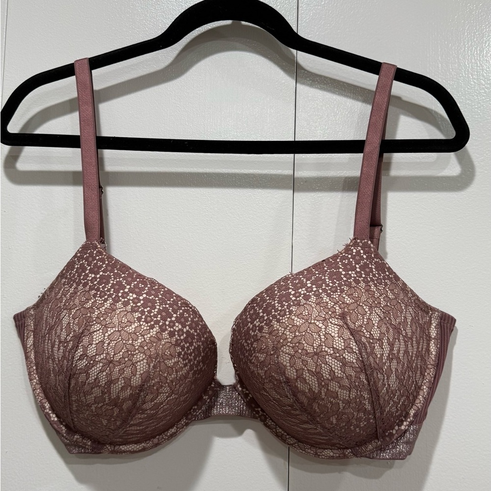 Victoria's Secret Lace Bra in Dusty Rose